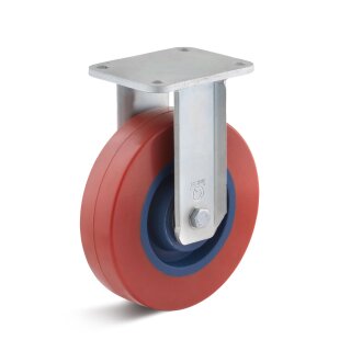 TORWEGGE-0015365 Schwerlast Elastik-Polyurethan Bockrolle  B-HB-EPUG-300-K Ø 300mm