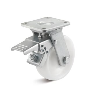 TORWEGGE-0017953 Schwerlast Polyamid-Lenkrolle mit Doppelstopp L-HL-PAM-080-K-3-DSV Ø 80mm