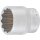 BGS technic Steckschlüssel-Einsatz Zwölfkant | Antrieb Innenvierkant 12,5 mm (1/2") | SW 28 mm