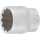 BGS technic Steckschlüssel-Einsatz Zwölfkant | Antrieb Innenvierkant 12,5 mm (1/2") | SW 26 mm