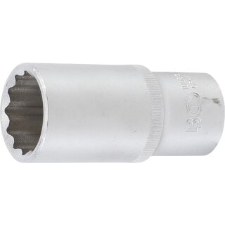 BGS technic Steckschlüssel-Einsatz Zwölfkant, tief | Antrieb Innenvierkant 12,5 mm (1/2") | SW 26 mm