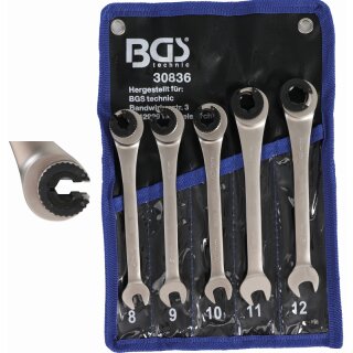 BGS technic Ratschenring-Maulschlüssel-Satz | offen | 5-tlg.
