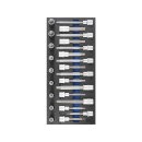 BGS technic Werkstattwageneinlage 1/3: Bit-Einsatz-Satz | Antrieb Innenvierkant 12,5 mm (1/2") | Keil-Profil (für RIBE) | 25-tlg.