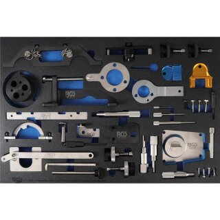 BGS technic Werkstattwageneinlage 3/3: Motor-Einstellwerkzeug-Satz | für Opel, Chevrolet, Saab, Fiat, Lancia, Suzuki, Ford