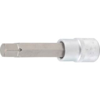 BGS technic Bit-Einsatz | Länge 100 mm | Antrieb Innenvierkant 12,5 mm (1/2") | Innensechskant 13 mm