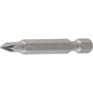 BGS technic Bit | Länge 50 mm | Antrieb Außensechskant 6,3 mm (1/4") | Abtrieb Kreuzschlitz PZ1