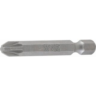 BGS technic Bit | Länge 50 mm | Antrieb Außensechskant 6,3 mm (1/4") | Abtrieb Kreuzschlitz PZ3