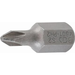 BGS technic Bit | Antrieb Außensechskant 10 mm (3/8") | Kreuzschlitz PH2