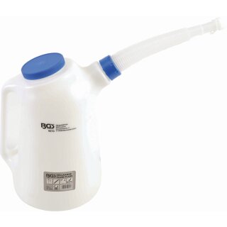 BGS technic Füllkanne mit flexiblem Ausgussstutzen und Deckel | 8 l