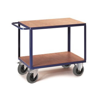 Torwegge Tischwagen 2 Etagen aus Stahlrohr und Profistahl Tragfähigkeit 500Kg