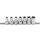 BGS technic Steckschlüssel-Einsatz-Satz T-Profil Plus (für Torx Plus) | Antrieb Innenvierkant 10 mm (3/8") | SW 10EP - 20EP | 7-tlg.
