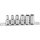 BGS technic Steckschlüssel-Einsatz-Satz T-Profil Plus (für Torx Plus) | Antrieb Innenvierkant 6,3 mm (1/4") | SW 6EP - 12EP | 6-tlg.