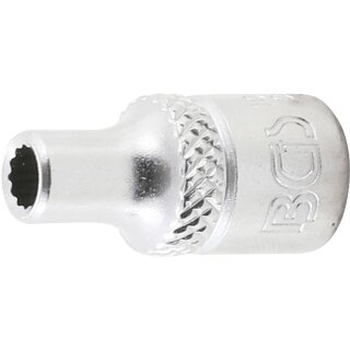 BGS technic Steckschlüssel-Einsatz Zwölfkant | Antrieb Innenvierkant 6,3 mm (1/4") | SW 5/32"