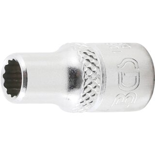 BGS technic Steckschlüssel-Einsatz Zwölfkant | Antrieb Innenvierkant 6,3 mm (1/4") | SW 7/32"