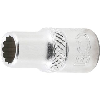 BGS technic Steckschlüssel-Einsatz Zwölfkant | Antrieb Innenvierkant 6,3 mm (1/4") | SW 1/4"
