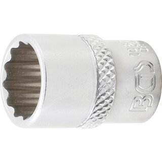 BGS technic Steckschlüssel-Einsatz Zwölfkant | Antrieb Innenvierkant 6,3 mm (1/4") | SW 15/32"