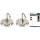 Kraftmann Magnet-Haken | rund | Ø 34 mm | 2-tlg.