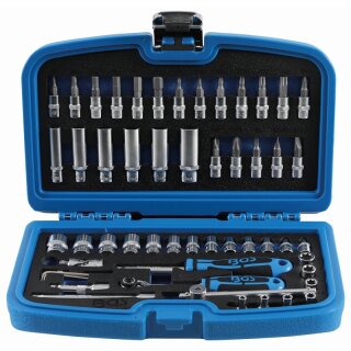 BGS technic Steckschlüssel-Satz | Antrieb 6,3 mm (1/4") | 53-tlg.