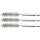 BGS technic Stahlbürste | 12 mm | Antrieb Außensechskant 6,3 mm (1/4") | 3-tlg.