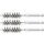 BGS technic Stahlbürste | 14 mm | Antrieb Außensechskant 6,3 mm (1/4") | 3-tlg.