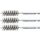 BGS technic Stahlbürste | 15 mm | Antrieb Außensechskant 6,3 mm (1/4") | 3-tlg.