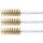 BGS technic Messingbürste | 18 mm | Antrieb Außensechskant 6,3 mm (1/4") | 3-tlg.
