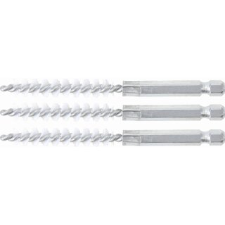 BGS technic Nylonbürste | 9 mm | Antrieb Außensechskant 6,3 mm (1/4") | 3-tlg.