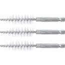 BGS technic Nylonbürste | 15 mm | Antrieb Außensechskant 6,3 mm (1/4") | 3-tlg.
