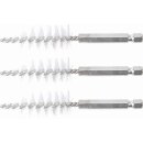 BGS technic Nylonbürste | 18 mm | Antrieb Außensechskant 6,3 mm (1/4") | 3-tlg.