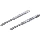 BGS technic Gewindebohrer | Vor- und Fertigschneider | M2 x 0,4 | 2-tlg.