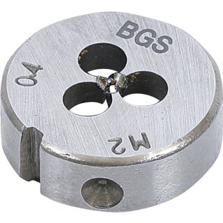 BGS technic Gewindeschneideisen | M2 x 0,4 x 25 mm
