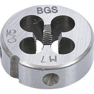 BGS technic Gewindeschneideisen | M7 x 0,75 x 25 mm