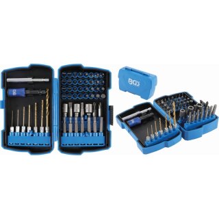 BGS technic Bohrer- und Bit-Satz | 6,3 mm (1/4") | 55-tlg.