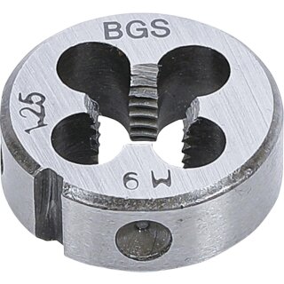 BGS technic Gewindeschneideisen | M9 x 1,25 x 25 mm