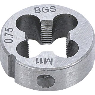 BGS technic Gewindeschneideisen | M11 x 0,75 x 25 mm