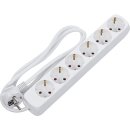BGS technic Steckdosenleiste | 6-fach | Zuleitung 1,4 m |...