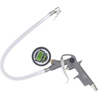 BGS technic Druckluft-Reifenfüllpistole | digital | 0 - 8 bar