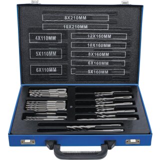 BGS technic Hammer-Bohrer-Satz | SDS-Schaft, Hartmetallspitze | 4 - 12 mm | 56-tlg.