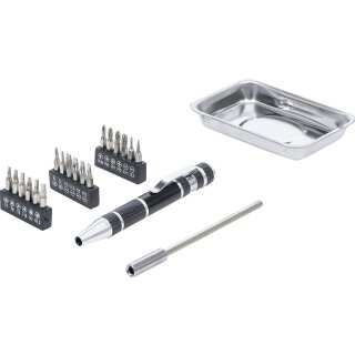 BGS Do it yourself Präzisions-Schraubendreher-Bit-Satz | mit Magnet-Haftschale | 21-tlg.