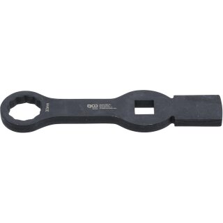 BGS technic Schlag-Ringschlüssel | Zwölfkant | mit 2 Schlagflächen | SW 30 mm
