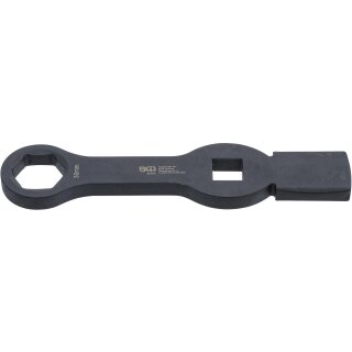 BGS technic Schlag-Ringschlüssel | Sechskant | mit 2 Schlagflächen | SW 30 mm
