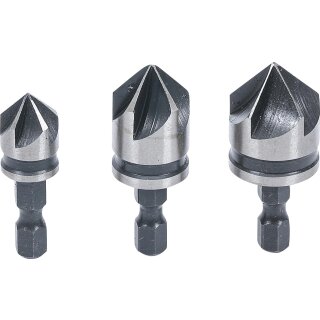 BGS Do it yourself Senker-Bit-Satz | HSS | Antrieb 6,3 mm (1/4") | 12 - 16 - 19 mm | 3-tlg.