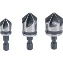 BGS Do it yourself Senker-Bit-Satz | HSS | Antrieb 6,3 mm (1/4") | 12 - 16 - 19 mm | 3-tlg.