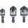 BGS Do it yourself Senker-Bit-Satz | HSS | Antrieb 6,3 mm (1/4") | 12 - 16 - 19 mm | 3-tlg.