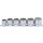 BGS technic Steckschlüssel-Einsatz-Satz, Zwölfkant | Antrieb Innenvierkant 12,5 mm (1/2") | SW 24 - 38 mm | 6-tlg.