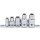BGS technic Bit-Adapter-Satz mit Haltekugel | Innenvierkant 6,3 mm (1/4") / 10 mm (3/8") / 12,5 mm (1/2") | 5-tlg