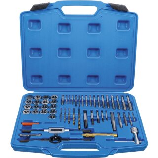 BGS technic Gewindeschneid-Satz | Zoll | 1/4" - 1" | 56-tlg.