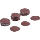 BGS technic Schleifblatt-Satz für Exzenterschleifer | Ø 30 mm | K 60 - 80 - 120 | 30-tlg.