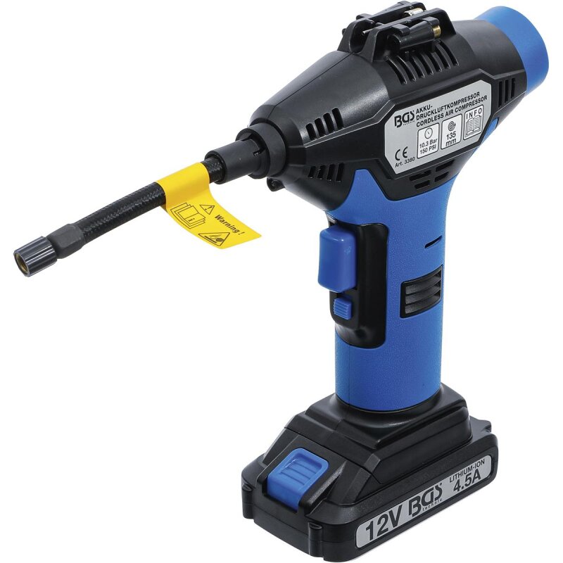 BGS technic Akku-Druckluftkompressor 