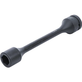 BGS technic Torsions-Kraft-Steckschlüssel-Einsatz Sechskant | Antrieb Innenvierkant 25 mm (1") | SW 27 mm | 350 Nm